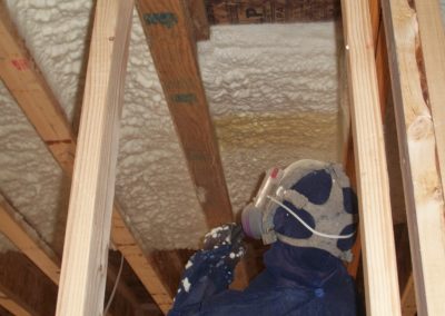 open cell spray foam insulation photo 2